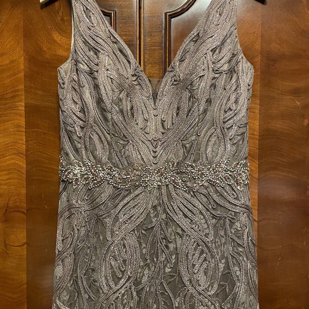 Montage by Mon Cheri Elegant Brown Wedding Dress